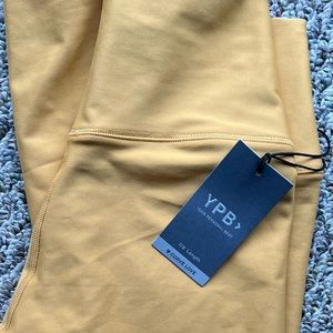 NWT Abercrombie Curve Love YPB Yellow Leggings Size S